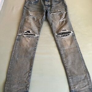 Amiri Mx1 Bandana Slim-Fit Jeans 34